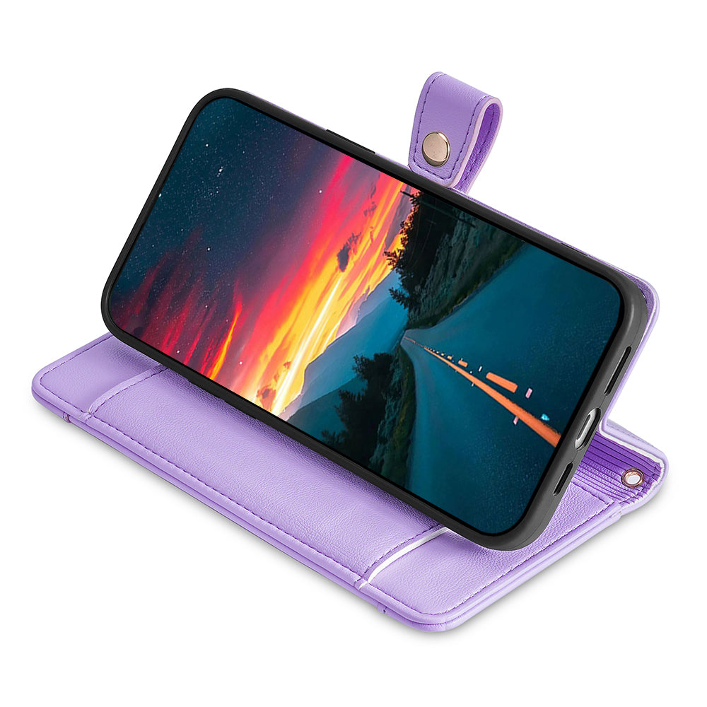 For Transsion Infinix Hot 40i Leather Case Protective Wallet Phone Cover with 2 Straps For Transsion Infinix Hot 40i Leather Case Protective Wallet Phone Cover with 2 Straps